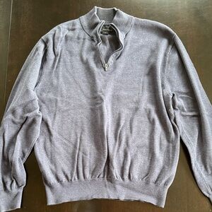 PGA Tour Men's Navy Zip-Up Sweater